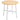 Dining table, industrial style, rounded design, stable up to 60 kg, Ø80 x 76H cm, natural wood/white