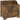 Storage chest with safety hinge, wooden chest with recessed grip for living room & hallway, rustic brown