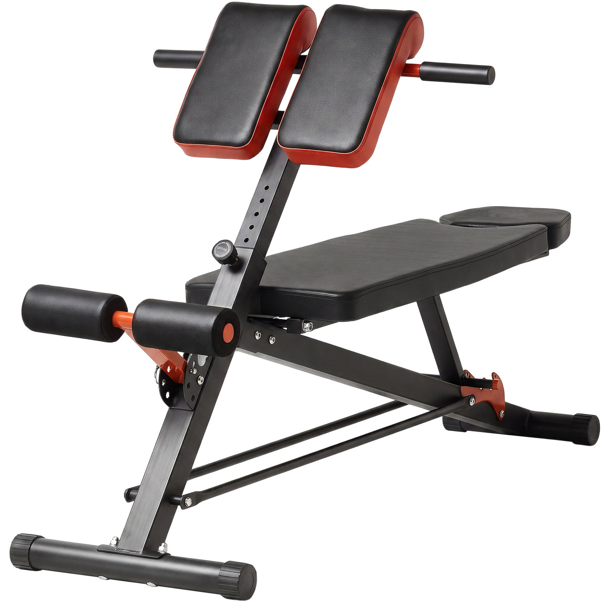 Weight Bench Fitness Bench Incline Bench Multifunctional Ab Trainer Adjustable Steel Black 64 x 146 x 73.5-85 cm