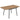 Garden table 140 x 80 cm for 6 people rust-resistant outdoor dining table with WPC tabletop, adjustable feet