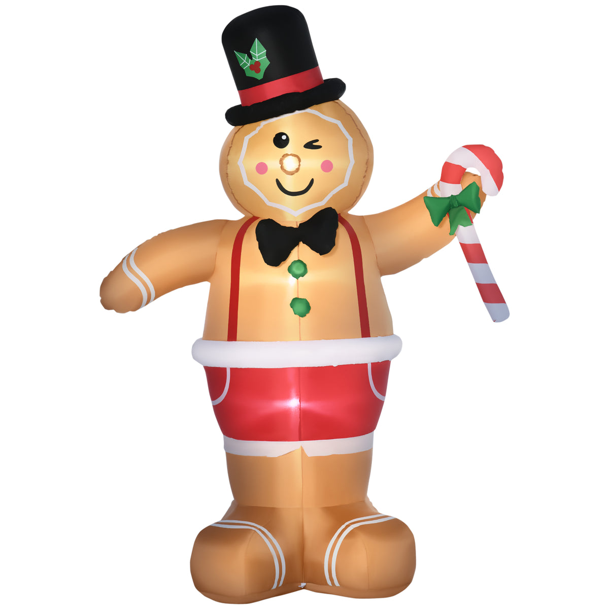 Inflatable Christmas Figures Inflatable Gingerbread Man, 2 m, incl. Blower, Multicolor