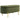 Bench with hinged lid and storage space, fabric cover, wood, metal, dark green+gold-colored