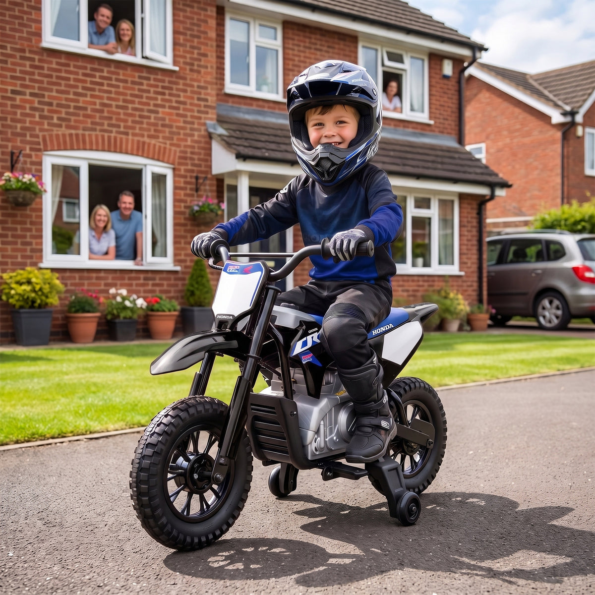 Kids' Electric Motorcycle HONDA CRF 450R 12V Children's Motocross with 35W Motor, Lithium Battery, Rear (2)