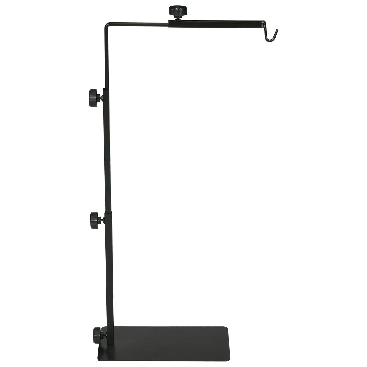 Heat lamp stand for terrariums, height-adjustable, 40x15x95cm, black