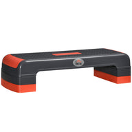 Stepper, height-adjustable aerobic stepper, red + black