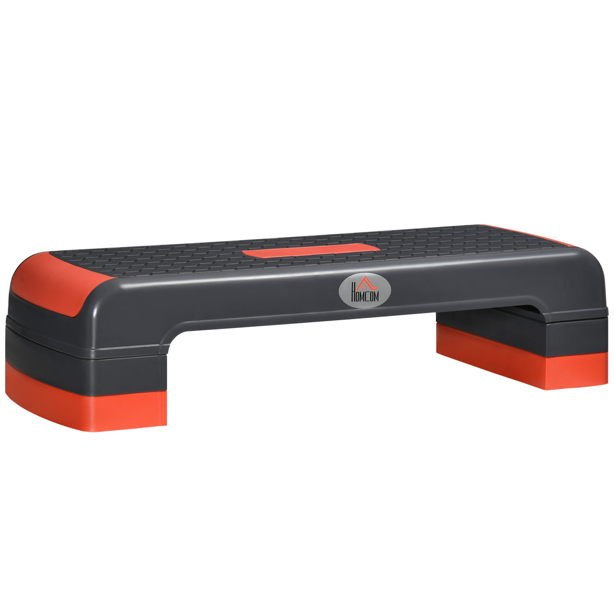 Stepper, height-adjustable aerobic stepper, red + black