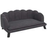 Dog Sofa Dog Couch, Washable Cover, Pet Sofa with Backrest and Wooden Legs, Cat Sofa, for Medium-Sized Dogs (10)