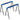 Set of 2 work trestles, craftsman stands, load capacity up to 250 kg, metal, blue