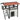 Cat house, cat hut, pet hut, asphalt roof, 2 levels, 1 ladder, white+red