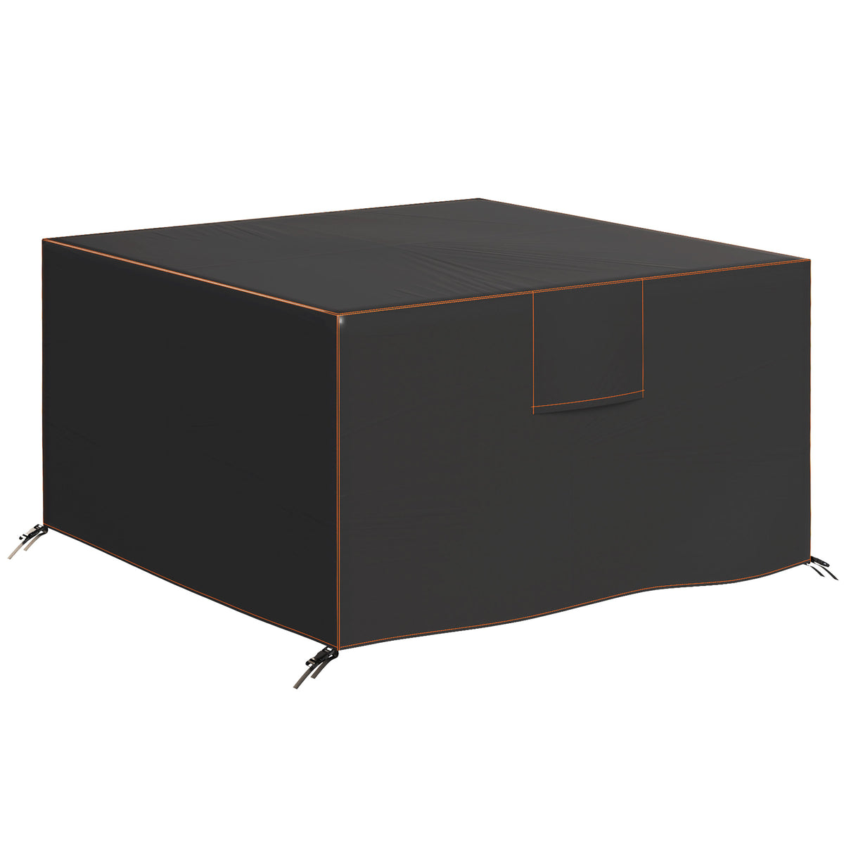 Garden furniture cover, winterproof, waterproof, anti-UV, protective tarp, 420D Oxford fabric, 125x125x74cm