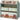 Children's storage unit with 6 fabric bins, cute design, 63x30x66 cm, green