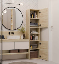 Badezimmer-Hochschrank Sara S40 EICHE SONOMA – Produktabbildung 5