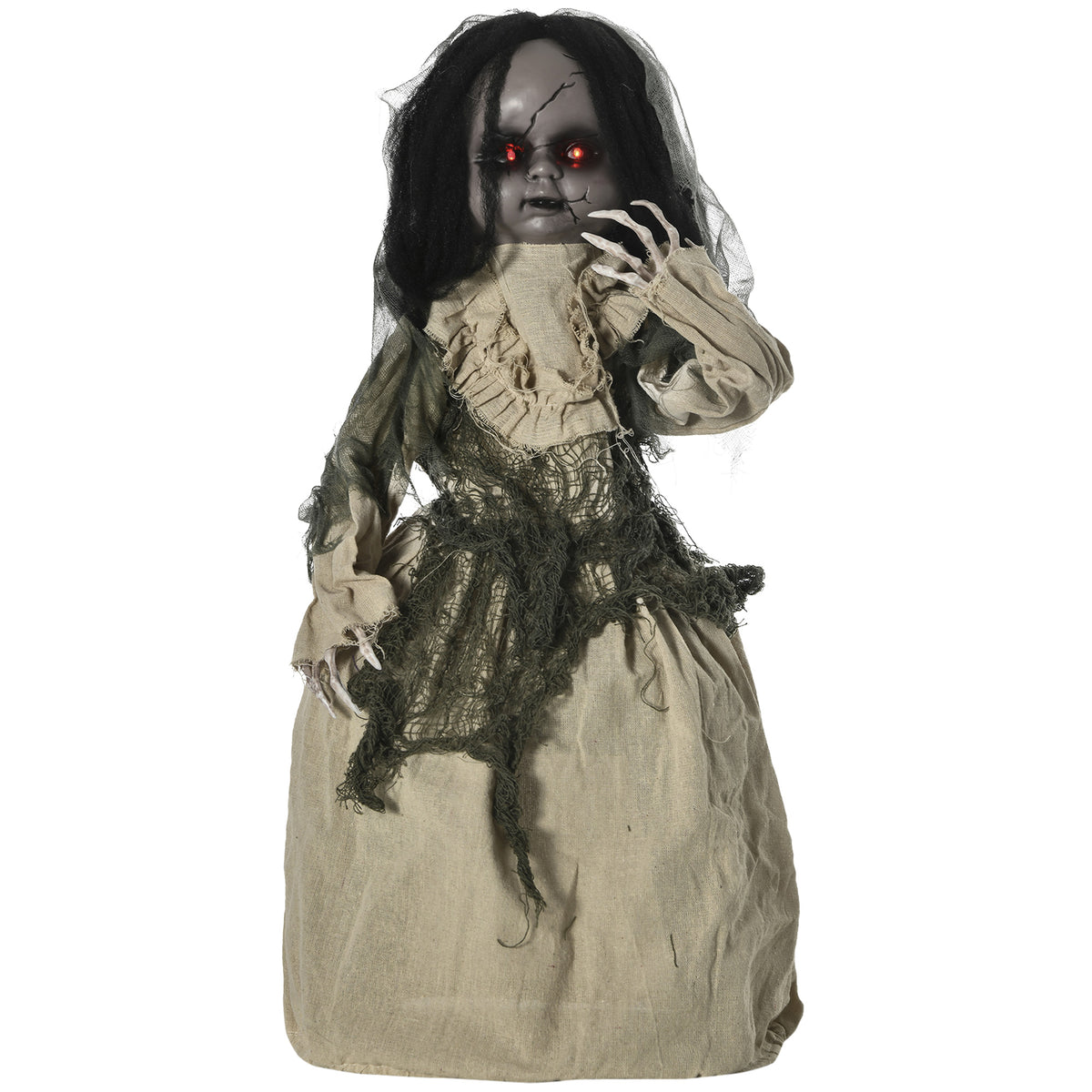 Halloween decoration ghost doll with special effects and sound function 80 cm x 23 cm x 83 cm