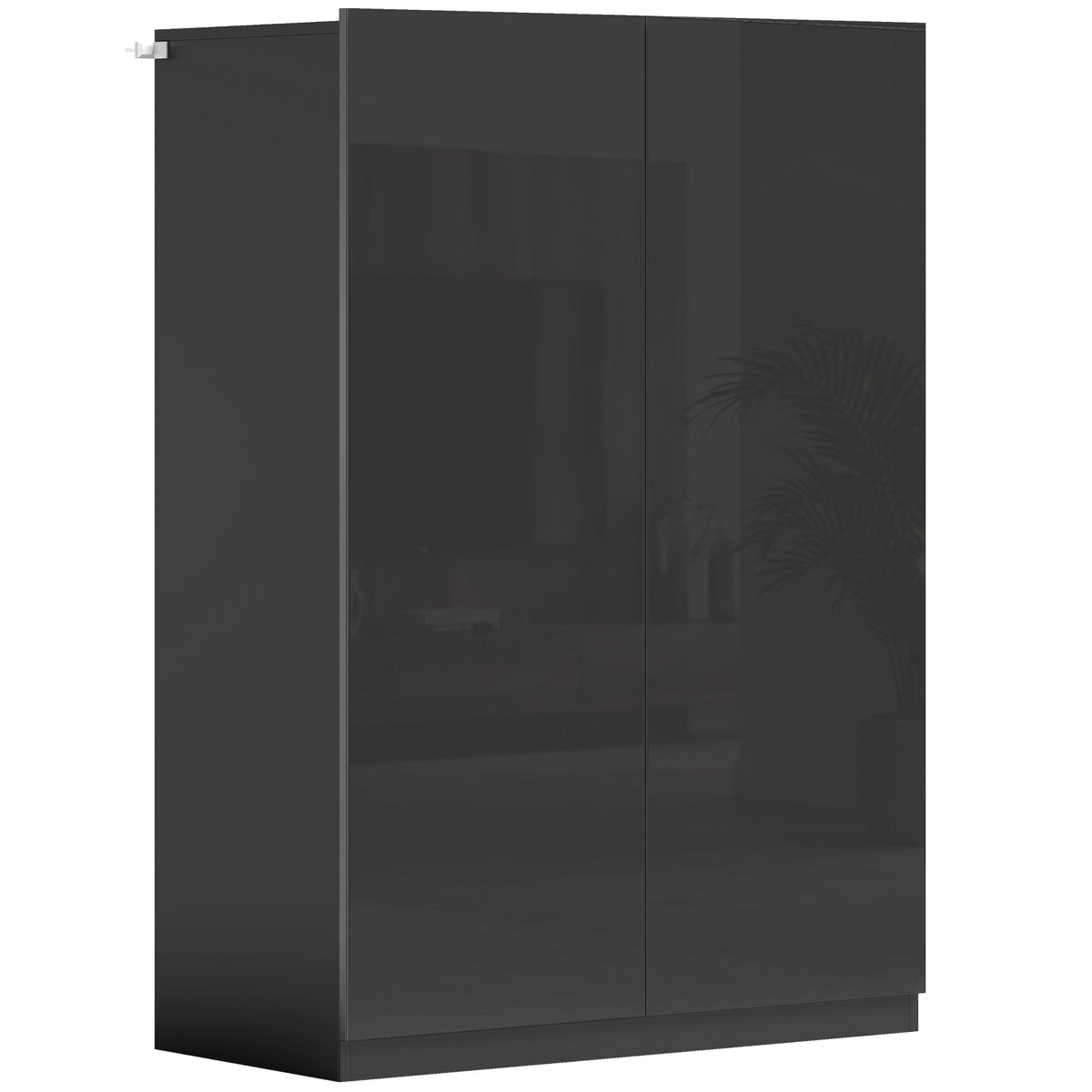 5-tier shoe cabinet for 20 pairs of shoes, adjustable shelves, for entryway, hallway, black