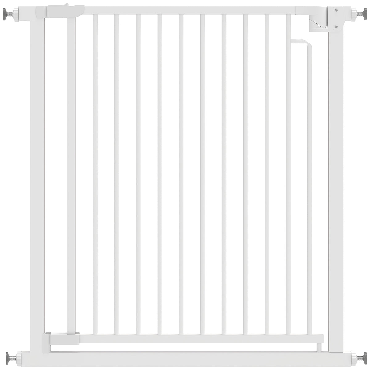Stair safety gate, barrier gate, no-drill with automatic closing for children, kitchen, stairs, 76-80 x 76 cm