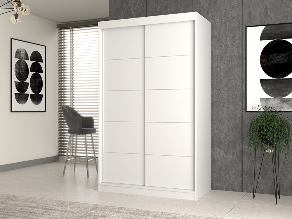 Kleiderschrank Iga 120C WEISS – Produktabbildung 4