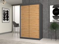 Kleiderschrank Iga 120C ANTHRAZIT ARTISAN – Produktabbildung 3