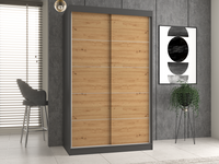 Kleiderschrank Iga 120C ANTHRAZIT ARTISAN – Produktabbildung 2