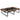 Foldable elevated dog bed pet bed, outdoor dog cot with mesh design coffee Oxford 75 x 51 x 18 cm