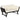 Poly-rattan garden sofa 2-seater garden furniture lounge sofa garden bench folding garden lounger armrests steel