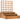 Raised garden bed with trellis, 3-tier planter with non-woven fabric, fir wood, brown, 95 x 95 x 110 cm
