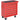 Tool trolley, 2 small & 5 large drawers, steel, up to 150 kg, 69 x 33 x 75 cm, red