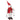 Singing Santa Claus skier, 65 cm, animated Christmas figure with skis, poles and sound/touch activation