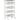 5-tier kitchen trolley, wood-look, rolling, metal frame, 4 drawers, white