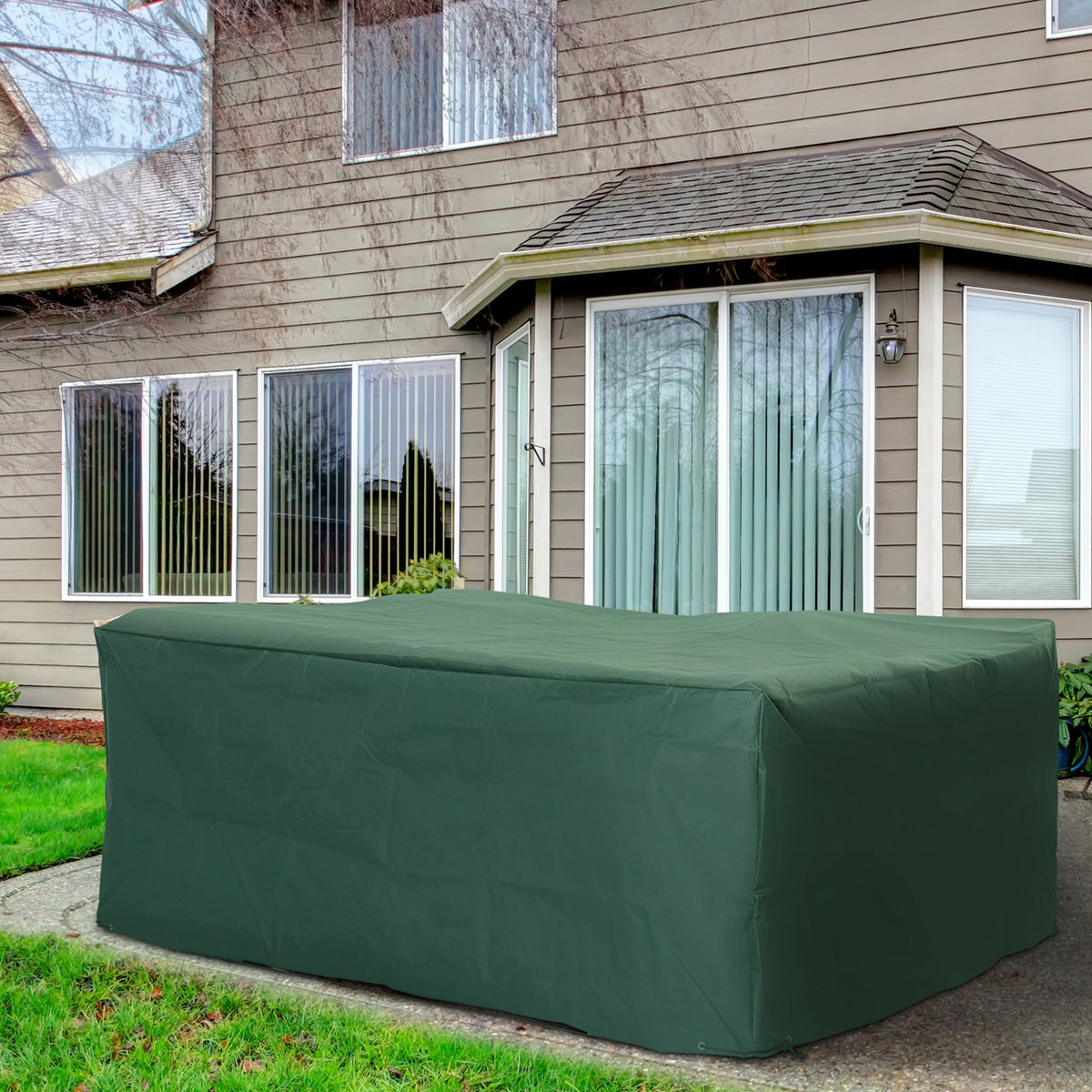 Protective cover for garden furniture 600D Oxford green 210 x 140 x 80 cm (2)