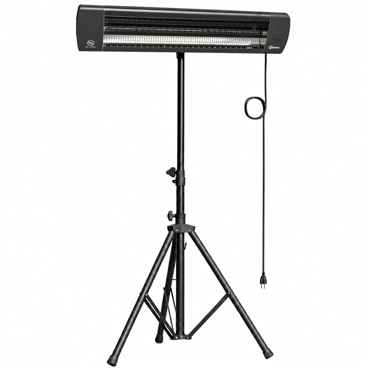 2500W infrared heater patio heater with touch & remote control 3 heat settings height-adjustable stand