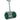 Compost Spreader 75L 61x40cm Fertilizer Spreader Lawn Garden with T-Handle Mesh Basket Metal Green