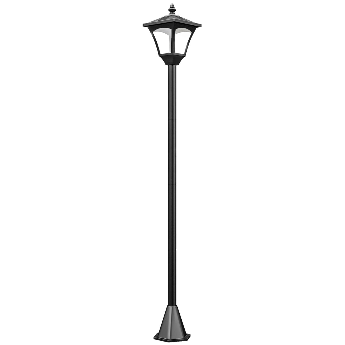 Solar Garden Lantern LED 30 Lumens Solar Lamp Ground Spike 120 cm Black