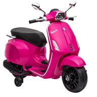 Electric children's motorcycle, Vespa, 3 km/h, 3-6 years, music, light & radio, pink