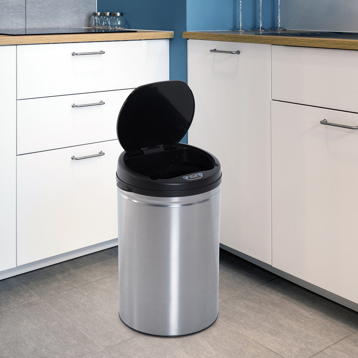 Sensor Trash Can 30L Automatic Waste Bin with Soft-Close Lid, Motion Sensor, Waterproof Garbage Can Waste (2)