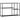 Console table, 4 tiers, steel frame, for hallway, living room, black