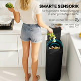50L sensor trash can, touchless kitchen waste bin with motion sensor, fingerprint-resistant (4)