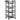 4-tier kitchen trolley on wheels, rolling serving cart, kitchen trolley with 4 steel baskets, serving cart