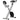 Exercise bike trainer with 8-level adjustable magnetic resistance, height-adjustable, steel, black+gray
