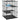 Indoor cat cage 105 cm, steel cat enclosure with 3 doors, DIY customizable design for kittens under 4 kg