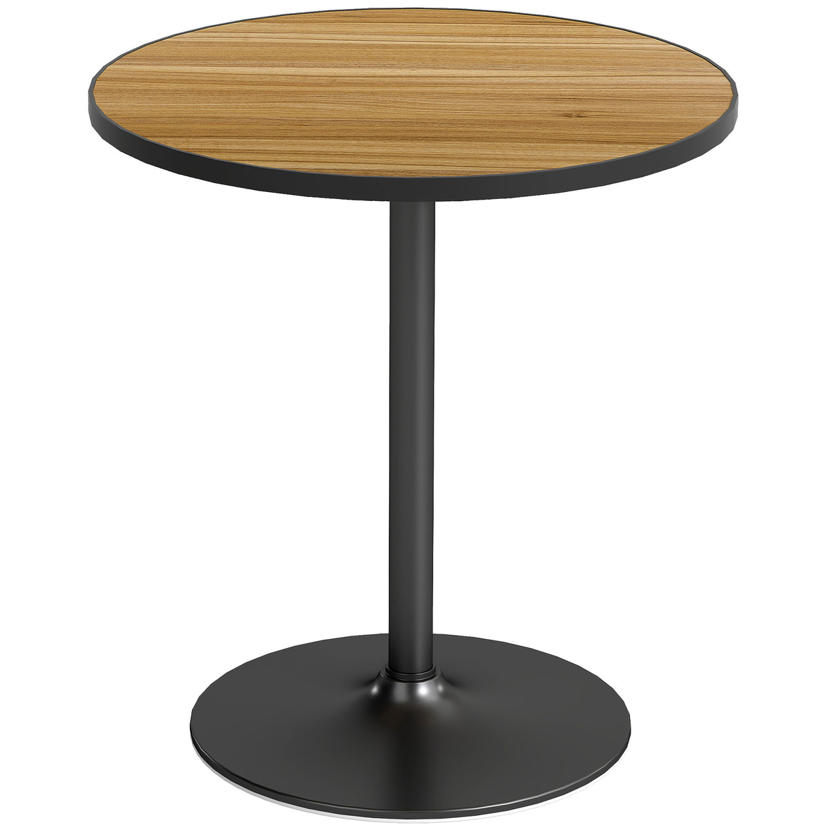 Round dining table, oak look, compact design, for 2-4 people, oak