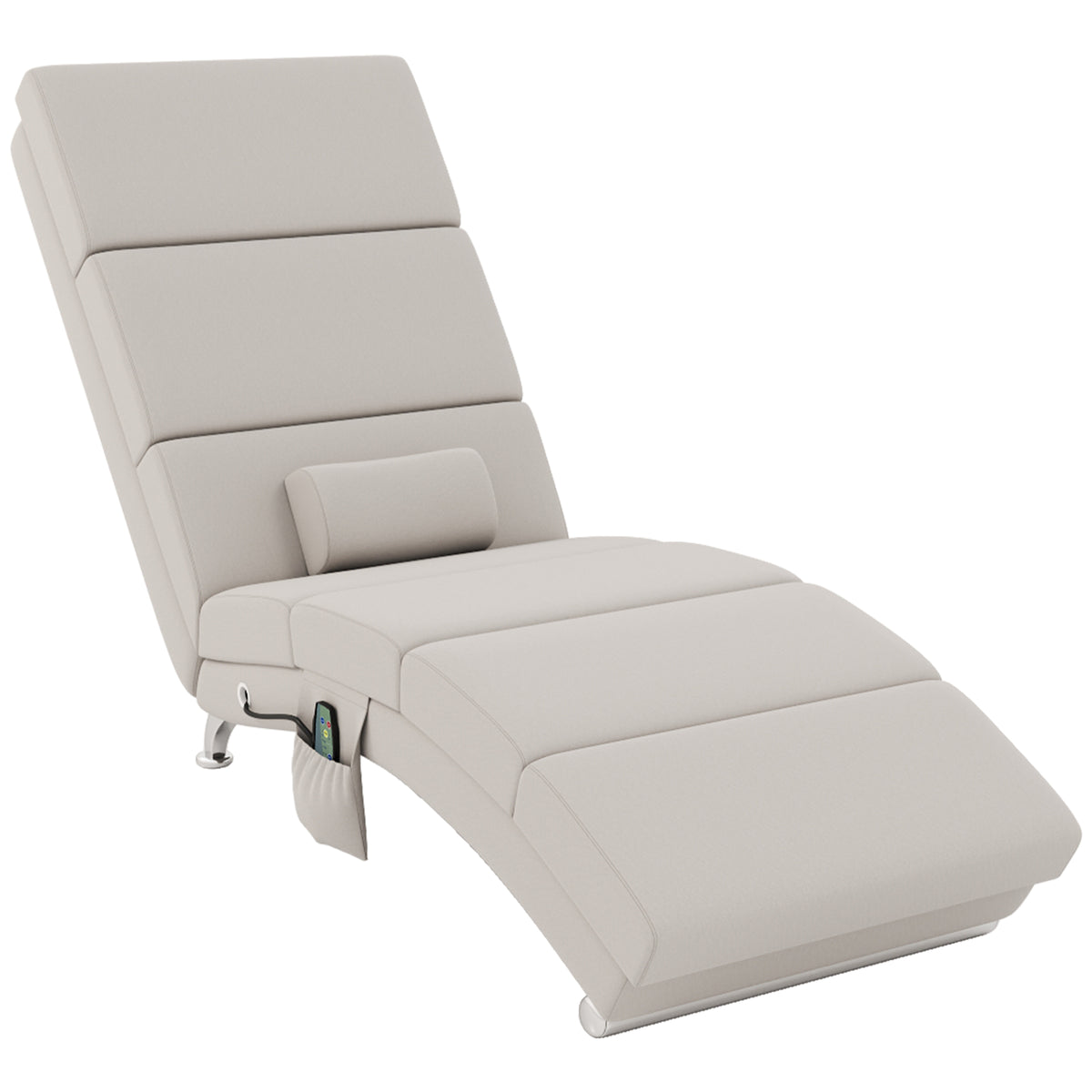 Electric Recliner Massage Chair with Reclining Function, Heating Function, Vibration, and Lumbar Cushion 56 x