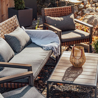 Gartenmöbelset TEXAS mit Sofa Sesseln und Couchtisch GRAU – Produktabbildung 6