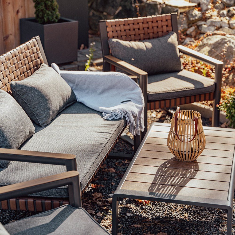 Gartenmöbelset TEXAS mit Sofa Sesseln und Couchtisch GRAU – Produktabbildung 6