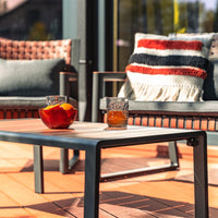 Gartenmöbelset TEXAS mit Sofa Sesseln und Couchtisch GRAU – Produktabbildung 7