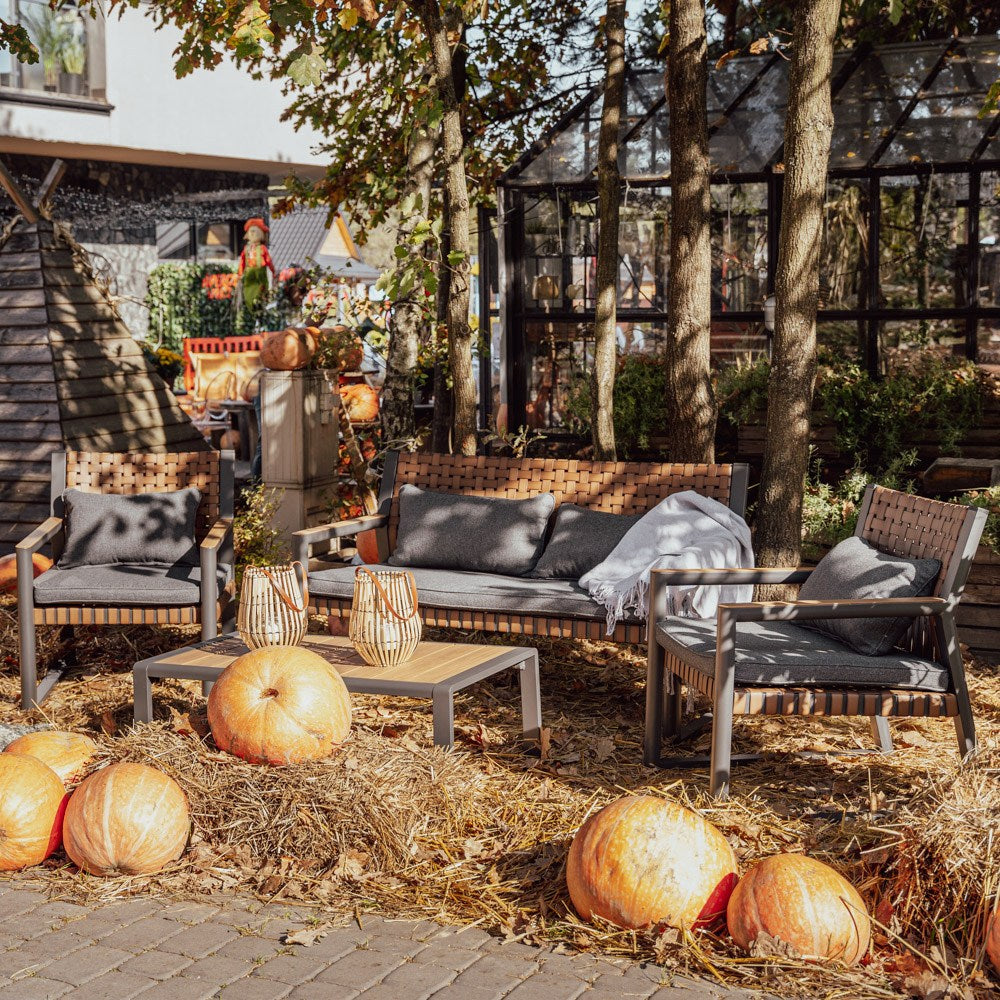 Gartenmöbelset TEXAS mit Sofa Sesseln und Couchtisch GRAU – Produktabbildung 8