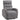 Adjustable recliner with footrest, modern upholstered armchair, dark gray
