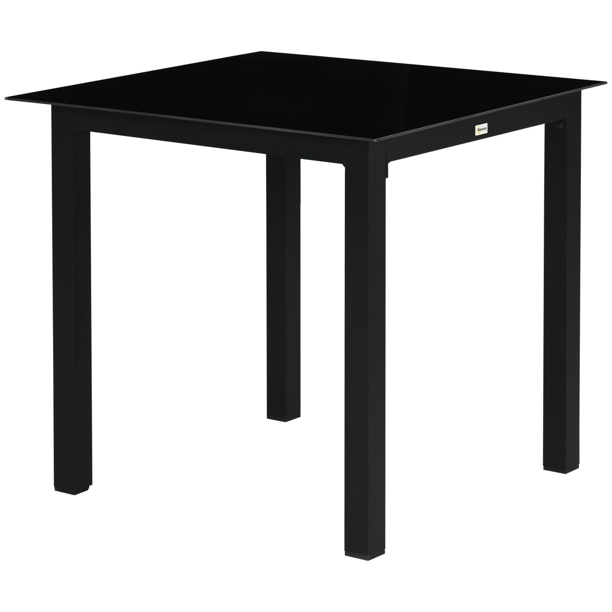 Garden table, outdoor table, outdoor lounge table, weather-resistant, 80 x 80 x 74 cm, black