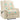 Massage chair, recliner, 8 vibration points, reclining function, faux leather, cream white, 94x99x99cm