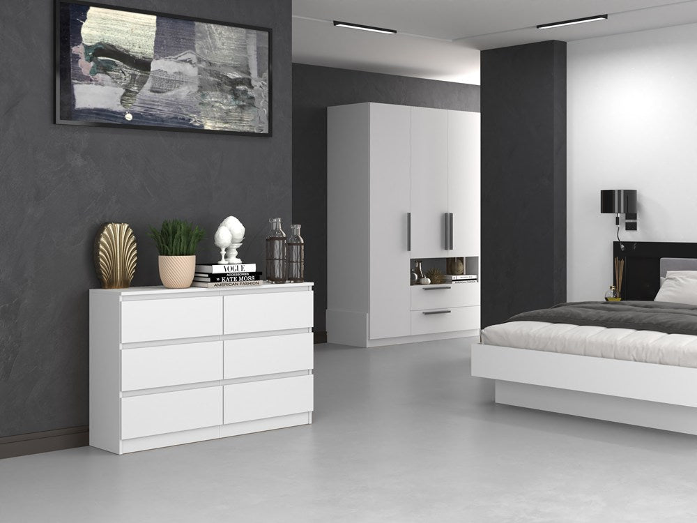 Kommode Malwa M6/120 WEISS – Produktabbildung 6