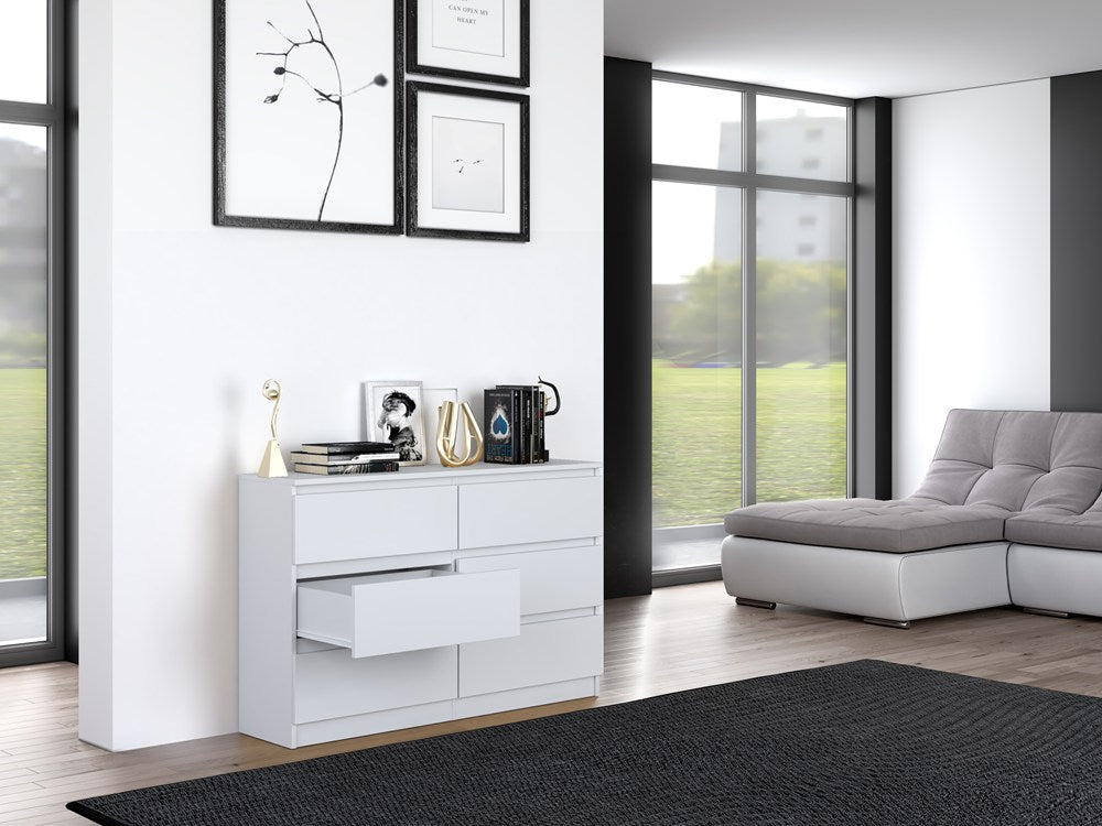 Kommode Malwa M6/120 WEISS – Produktabbildung 9